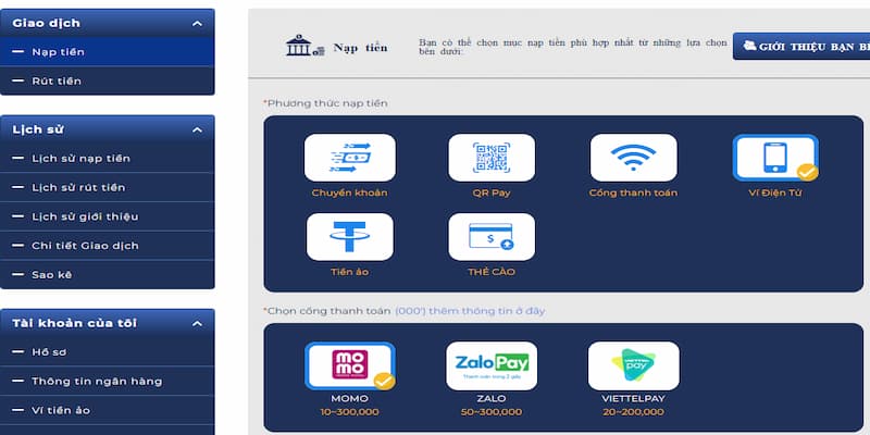 Hướng xử lý khi nạp tiền vào ví Bong88 bị từ chối
